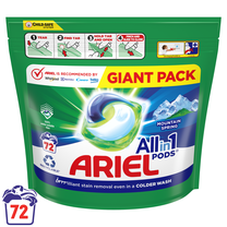 Pesukapslid Ariel All-in-1 Mountain Spring, 34025090, 72 tk