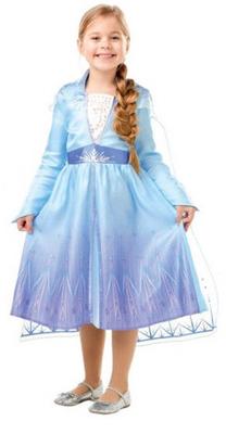 Kostīms bērniem, princese Hisab Joker Frozen II Elsa Travel Dress, gaiši zila krās., 116 сm