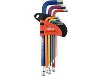 Šešiakampių raktų rinkinys Yato YT-05632 YT-05632, šešiakampis, 16.6 cm, 9 vnt.