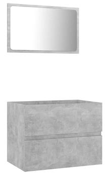Vonios kambario baldų komplektas VLX 804876, pilka sp., 38.5 cm x 60 cm x 45 cm