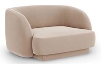 Krėslas Micadoni Home Miley Velvet, šviesiai ruda sp., 85 cm x 109 cm x 74 cm