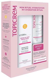 Veido priežiūros priemonių rinkinys Topicrem My Hydration Ritual, 80 ml, SPF 50+, 2 vnt.