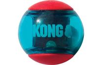 Rotaļlieta sunim, bumba Kong Squeezz Ball 520481, 6.4 cm, Ø 6.4 cm, zila krās./sarkana krās., M