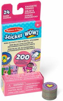 Наклейка, набор Melissa & Doug Sticker WOW! Favorite Things, многоцветный