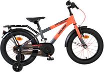 Vaikiškas dviratukas su papildomais ratukais, vaikų Volare Thombike CB 46B, oranžinė sp./pilka sp., 16"