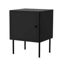 Naktinis staliukas Cama Meble Palazzo, juoda sp., 53 cm x 39 cm x 45 cm