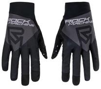 Велосипедные перчатки универсальный Rock Machine Race Gloves FF, черный цв./серый цв., XL