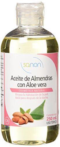 Kūno aliejus Sanon Sweet Almond With Aloe Vera, 250 ml