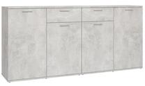 Komoda VLX 3074931, pilka sp., 75 cm x 160 cm x 36 cm