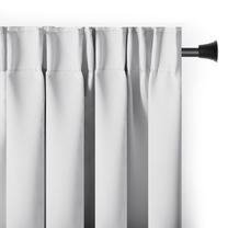 Užtemdanti užuolaida Restilo Pleat Blackout, balta sp., 140 cm x 270 cm