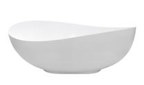 Vonia, laisvai pastatoma Besco Siya Matt, 100 cm x 172 cm x 63 cm, ovalas, balta sp.