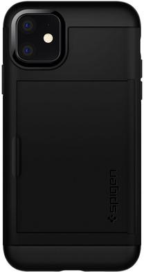 Telefona vāciņš Spigen, melna krās., Apple
