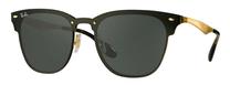 Sporta saulesbrilles Ray-Ban Blaze Clubmaster RB3576N 043/71 41, 41 mm, zelta krās./melna krās./zaļa krās.