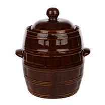Lielapjoma produktu konteiners Barrel, 2.5 l, brūna krās.
