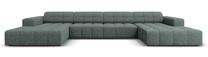 Sofa Micadoni Home Jennifer MIC_U_140_F1_JENNIFER3, žalia sp., 364 x 166 cm x 70 cm