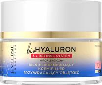 Veido kremas Eveline BioHyaluron 3x Retinol System, 50 ml, 60+