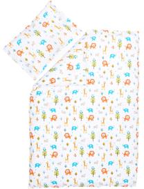 Vaikiškas patalynės užvalkalų komplektas Fillikid, balta/įvairių spalvų