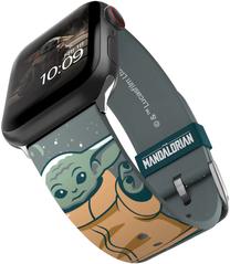 Dirželis MobyFox, Mandalorian - Grogu Apple Watch 38/40/41/2/44/45/49 mm, pilka sp.