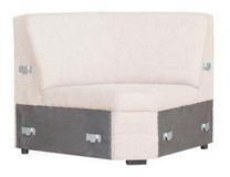 Modulinė sofa Bodzio Alka/Karmona, smėlio sp., 90 x 90 cm x 86 cm