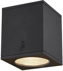 Lubinis lauko šviestuvas SLV Enola Square M, 11W, LED, IP65, antracito sp., 10 cm x 12.5 cm