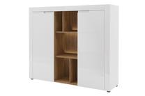 Komoda IWG-SLSB4348, balta sp., 128 cm x 150 cm x 41 cm