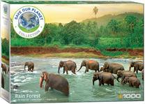 Dėlionė Eurographics Save Our Planet Rainforest, 67.6 cm x 48.9 cm, 1000 vnt., ruda sp./žalia sp.