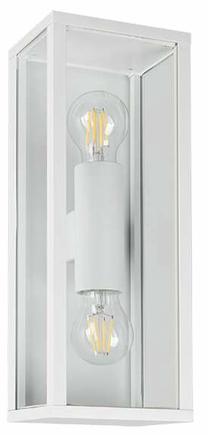 Sieninis lauko šviestuvas Trio Garonne, 10W, E27, IP44, balta sp., 14 cm x 38 cm