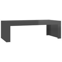 Kavos staliukas VLX High Gloss 808566, pilka sp., 110 cm x 50 cm x 35 cm