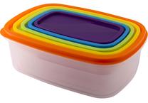 Toidukarp Lamart LT6030 LT6030, 0.25 - 2.65 l, läbipaistev v./mitmevärviline, 6 tk