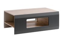 Kavos staliukas Clif, ąžuolo sp./pilka sp., 100 cm x 61.4 cm x 38.5 cm