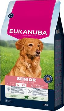 Sausas šunų maistas Eukanuba Senior Large Lamb and Rice, ėriena/ryžiai, 12 kg