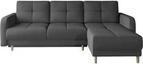 Kampinė sofa Roxi Nube 6, tamsiai pilka sp., 165 x 240 cm x 90 cm