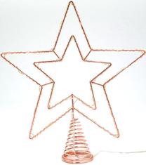 Eglės viršūnė Christmas Gifts GS250643, aukso sp., 30 cm, plastikas
