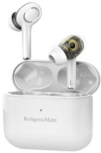 Belaidės ausinės Kruger&Matz Dual Driver M4 Pro, balta sp.