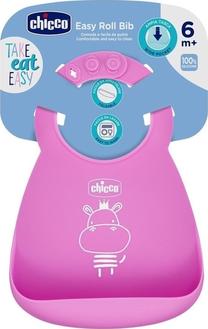 Lācīte zīdainim Chicco Take Eat Easy, rozā krās., silikons, 6+ mēn.
