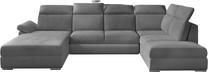 Kampinė sofa Evanell Monolith 84, pilka sp., kairinė, 216 x 330 cm x 102 cm