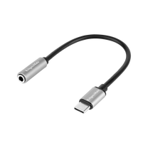 Adapteris Kruger&Matz KM 1245 USB Type-C, 3.5 mm, 0.017 m, sudraba krās./melna krās.