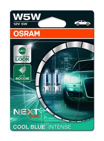 Automobilio lemputė Osram 2825CBN-02B, halogeninė, skaidri sp./mėlyna sp., 12 V