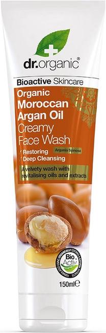 Sejas tīrīšanas līdzeklis Dr. Organic Argan, 150 ml