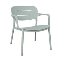 Lauko kėdė Home4you Mango, žalia sp./pilka sp., 66 cm x 64 cm x 75.5 cm
