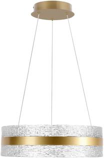 Lampa griesti Candellux Lighting Castillo 40 32-53985, LED, 3000 - 6500 °K, 1 x 24 W, caurspīdīga krās. / zelta krās., 40 x 40 cm