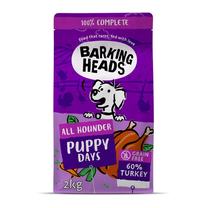Сухой корм для собак Barking Heads Puppy Days, индюшатина, 2 кг