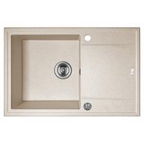 Virtuves izlietne Laveo Megalo SBE_411T, Beige, granīts, 78 cm x 50 cm x 17 cm, beige