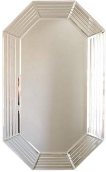 Veidrodis Kalune Design A310Y, kabinamas, 100 cm x 60 cm, sidabro sp.