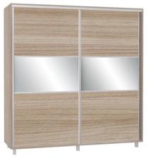 Spinta Bodzio SZP200, ruda sp., 200 cm x 60 cm x 210 cm, su veidrodžiu