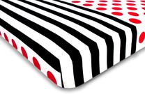 Paklodė DecoKing Hypnosis, juoda/raudona, 220 x 240 cm, su guma