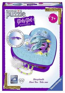3D dėlionė Ravensburger, 11 cm x 11 cm, 54 vnt., mėlyna sp./violetinė sp.