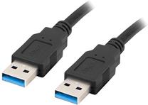 Кабель Lanberg USB - USB CA-USBA-30CU-0005-BK USB, USB, 0.5 м, черный цв.