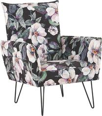 Krėslas Beliani Ribe, balta sp./juoda sp./žalia sp., 81 cm x 72 cm x 91 cm