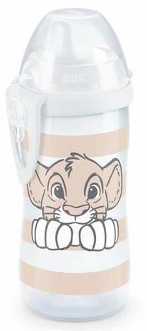 Bērnu pudelīte Nuk Kiddy The Lion King, 300 ml, 1 g., plastmasa, caurspīdīga krās./brūngans krās.